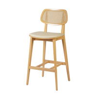 Tabouret de bar moderne en fer de style nordique, réglable, avec dossier, pour l'extérieur, le salon, les hôtels commerciaux et les salles à manger