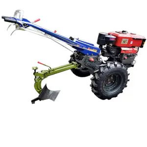 Elektrikli marş bahçe kullanımı iki tekerlekli dizel motor el iki tekerlekli traktör