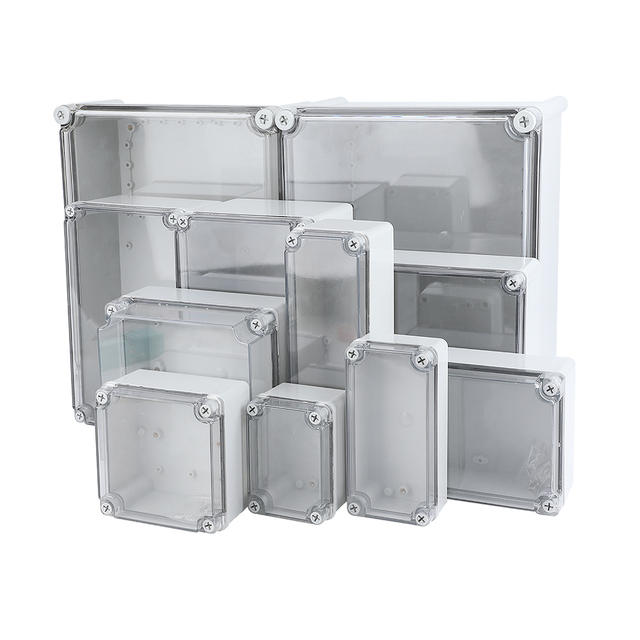 Custom PC ABS IP67 Waterproof Dustproof Junction Box Outdoor PCB Enclosure Low Voltage Electronics Instrument Housing CE