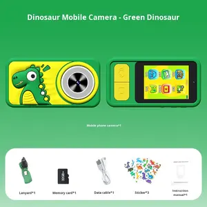 R2509-836恐龙造型儿童相机迷你教育数码相机自拍MP3功能防水儿童手机相机 - Product Image 5