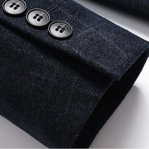 <span class=keywords><strong>Costume</strong></span> à motifs ligne décontractée pour hommes automne et hiver nouveau <span class=keywords><strong>costume</strong></span> élastique sans repassage pour hommes coupe ajustée <span class=keywords><strong>veste</strong></span> haut pour hommes - Product Image 5