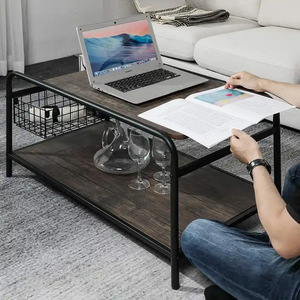 Simple modern coffee <b>table</b>, suitable for home living room, <b>small</b> apartment, rectangular, easy to rent, tea <b>table</b>, sofa side - Product Image 2