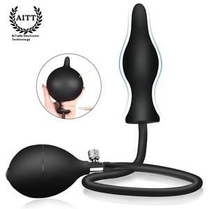 ألعاب جنسية للبالغين من السيليكون - سدادة شرجية خلفية قابلة للنفخ مع خرزة سحب للتمدد بالهواء، بيع مباشر من المصنع من AliExpress إلى <span class=keywords><strong>Amazon</strong></span> - Product Image 1