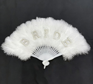 Ventaglio di <span class=keywords><strong>piume</strong></span> bianco per la <span class=keywords><strong>sposa</strong></span>, per addio al nubilato, weekend di addio al nubilato, giro turistico tra ragazze, matrimonio, fidanzamento, decorazione per la doccia nuziale, regalo - Product Image 1