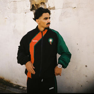 Setelan Olahraga Pria Bahan Nylon Ringan Gaya Streetwear Retro 80an 90an dengan Patchwork Sepak Bola Kustom - Product Image 5