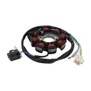 Goofit 8 cực toàn sóng DC Magneto Stator cuộn dây đánh lửa Máy phát điện thay thế cho Spacy 100 scr100 SCR 100 2003-2007 - Product Image 1