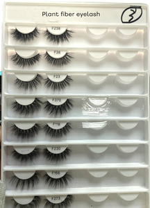 F137 vente en gros de cils en fibre végétale, bande de base de cils végétaliens, faux cils en vison, cils en vison, vendeur - Product Image 5