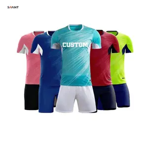 Nuevo diseño de camiseta de fútbol, nombre y número personalizados, fabricante de camisetas de fútbol transpirables, traje de fútbol barato para jóvenes