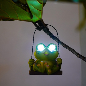 Rana Decorativa Da Giardino Solare - Luci LED, Resina, Verde, 10x10x6 Cm, Autoaccensione Notturna - Foto 10