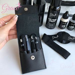 Kit d'installation de perruque en dentelle noire avec sac de voyage, comprenant des outils capillaires de marque privée, un dissolvant de colle pour dentelle, un bâton de <span class=keywords><strong>cire</strong></span>, une mousse pour cheveux bouclés et un spray fondant - Product Image 5