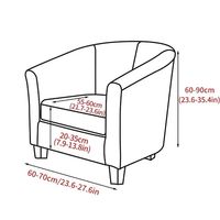 Housse de canapé 2 pièces en jacquard uni, durable et lavable en machine, pour fauteuil club, fauteuil à bras, fauteuil baquet, mobilier de salon