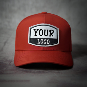 Casquette de baseball rouge 6 panneaux en gros, broderie de logo personnalisée sur le panneau avant, ajustable, unisexe, décontractée, en coton - Product Image 2