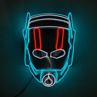 Masque en plastique lumineux intégral Ant-Man Venom pour Halloween, costume de mascarade, masque amusant