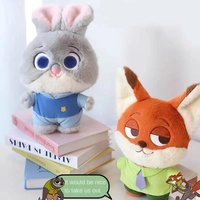Peluche classique Zootopia mignonne Judy Nick Lightning Leopard Police Officer, anti-stress, technique lavée, décoration de mariage