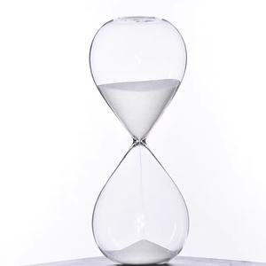 卸売砂時計茶砂タイマー手吹きガラス砂時計5分子供砂時計卓上家の装飾 - Product Image 3