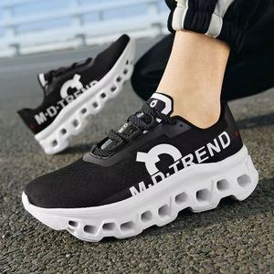 Men's Breathable Running Shoes - Lightweight Mesh Casual <b>Sneakers</b>, Non-Slip Sports Walking Shoes Cushion Rubber Churky Outsole - Product Image 1