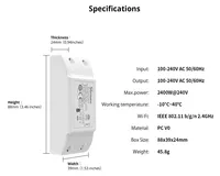 Sonoff Basic R4 Wifi Smart Switch inalámbrico Smart Home eWeLink-temporizador de Control remoto interruptor DIY Modo de interruptor mágico a través de la aplicación eWelink