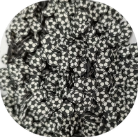 500g all'ingrosso, 5-10mm, Fette di Argilla Polimerica a Motivo Pallone da Calcio, Confezione Bulk, Pezzi di Argilla Polimerica a Forma di Pallone da Calcio, Riempimento per Slime, Artigianato Fai da Te