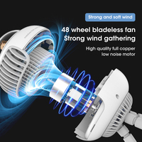 Nouveau produit Ventilateur miniature USB silencieux à main pour bureau, table, personnel, portable, rechargeable, ventilateur de poussette pour bébé en forme de pieuvre