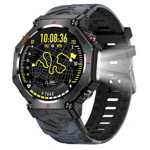 Montre connectée KC91 2025 avec lampe de poche, écran de 1,39 pouce, étanche à 30 m, GPS sportif Ghatgpt, montre intelligente pour hommes - Product Image 1