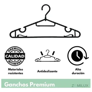 50 premi in plastica girevoli a 360 ° resistenti ganci appendiabiti sistema di appendiabiti - Product Image 4