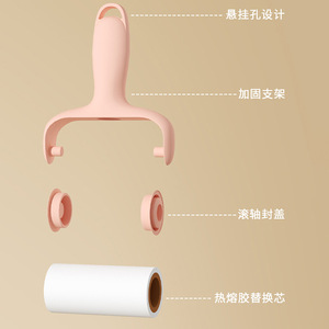 Mini Portable Lint Roller Tear Off Roll Clothes Pet Hair Remover Cleaning Tape <b>Dust</b> <b>Brush</b> For Clothing Use - Product Image 2