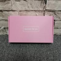 Maßgefertigte Geschenkboxen für Parfüm aus stabilem Karton mit niedrigem Mindestbestellwert, umweltfreundliche, langlebige, recycelte rosa Wellpappe-Schachteln