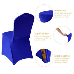 Spandex Ghế bìa trắng bao gồm chỗ ngồi cho tiệc cưới Tiệc phòng ăn phòng khách spandex đàn hồi ghế Bìa - Product Image 2