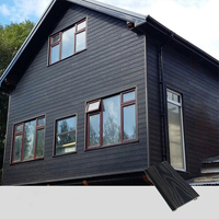 Revêtements muraux en bois composite extérieur, extrudés, creux, cannelés, WPC, pour façade, décoration de maison, panneau mural extérieur, classe de résistance au feu B1