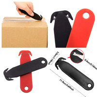 Cutter de sécurité double face personnalisé en acier inoxydable avec logo imprimé pour la maison, le bureau et la sécurité des emballages en carton et du ruban adhésif