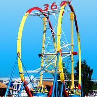 Manège rotatif pour enfants en forme d'anneau, pour parcs d'attractions, fêtes foraines et salles de jeux, à vendre en extérieur