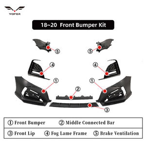 Atacado de fábrica para Honda Accord 10 2018-2020 Car Bumper Lip Define Acessórios Exteriores - Product Image 6