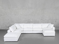Canapé d'angle en tissu de lin pour salon de style moderne Sofa modulable chasie lounger lounge