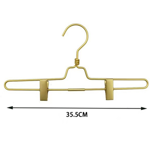 Gold Aluminum <strong>Hangers</strong> Skirt <strong>Hangers</strong> for Pant - Product Image 2