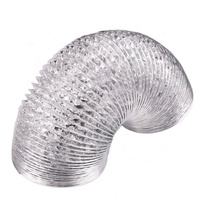 Kit de ventilation, fournisseur chinois, conduit semi-rigide flexible en aluminium, couvercle de ventilation rond en acier inoxydable 125MM