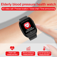 Reloj Inteligente para Personas Mayores D300 4G con Posicionamiento GPS, SOS, Llamadas Espaciales, Videollamadas, Temperatura Corporal, Frecuencia Cardíaca