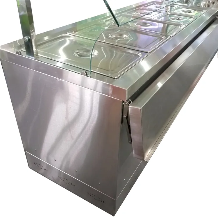 Schrank typ Bain Marie mit Glas abdeckung