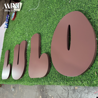 Lettres en métal 3D personnalisées, logo commercial exclusif, logo d'intérieur, logo en métal doré personnalisé