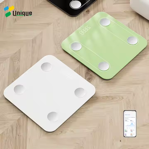 Cân đ<span class=keywords><strong>i</strong></span>ện tử thông minh độc đáo, mặt kính, cân kỹ thuật số, cân đo mỡ cơ thể, bán kèm chỉ số BMI - Product Image 2