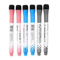 Marqueur magnétique à pointe fine pour tableau blanc avec capuchon effaçable, stylo effaçable à sec pour tableau blanc, école, bureau