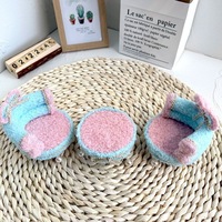 Maison de poupée 1:12, meubles miniatures faits à la main, canapé bleu en peluche et lit de princesse