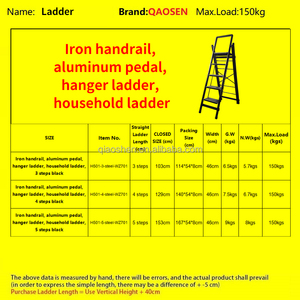 Séchoir à <span class=keywords><strong>linge</strong></span> industriel en aluminium à 3/4/5 marches avec marchepieds et main courante en fer, capacité 150 kg, sécurité renforcée, extérieur, noir - Product Image 6