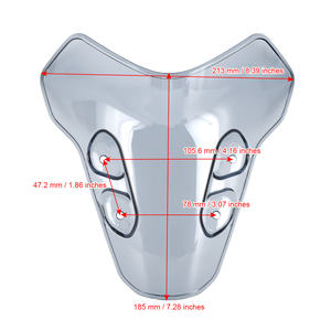 Parabrisas de motocicleta ABS para <span class=keywords><strong>Yamaha</strong></span> 2021 <span class=keywords><strong>MT</strong></span> <span class=keywords><strong>07</strong></span> <span class=keywords><strong>2022</strong></span> 2023 - Product Image 5