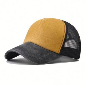 Gorra Trucker Personalizada Vintage, Unisex, de Lona, Mezclilla, Malla y Espuma, Ajustable, Lisa, de Algodón Lavado - Product Image 4