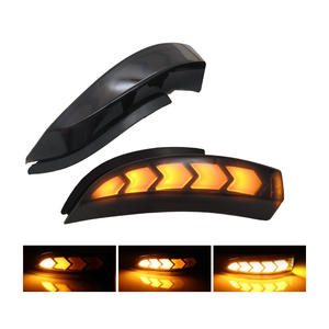 Clignotant latéral dynamique Skyearth blanc-jaune à LED 12V 3W étanche avec lentille fumée en plastique ABS pour voiture universelle - Product Image 2