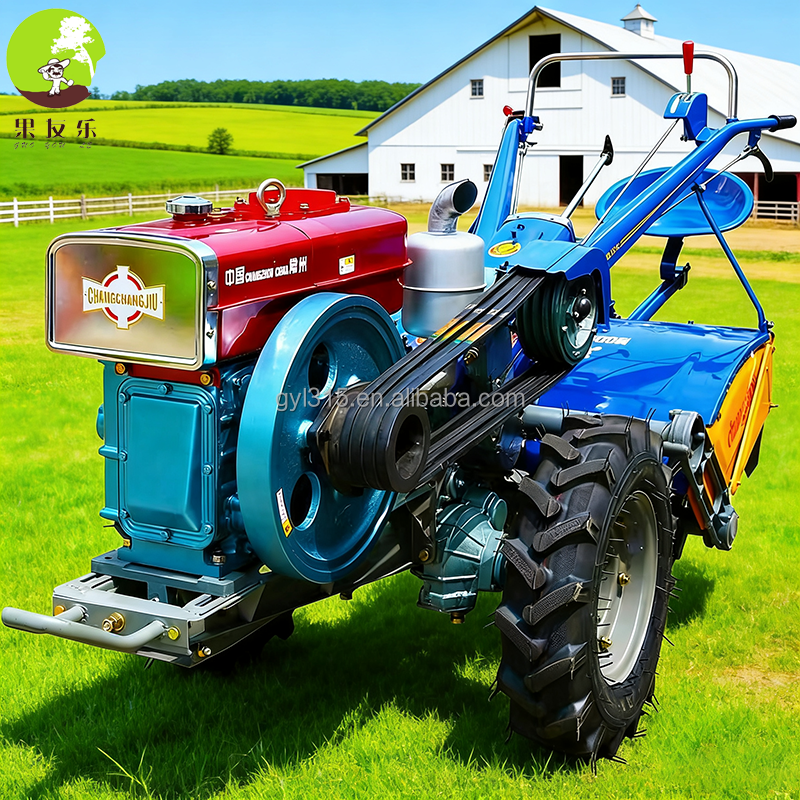 Multifunctional 15HP Diesel Engine Walking Tractor