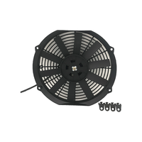 Moteur de ventilateur de refroidissement de radiateur rond universel 12 pouces 12V 80W à lame droite