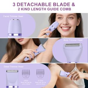 Épilateur électrique 3 en 1 pour femmes, tondeuse pour poils du pubis avec écran LED, kit de toilettage bikini sans fil - Product Image 6