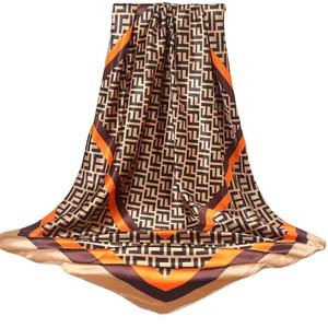 Foulard en soie 90*90cm, foulard pour femme, accessoires de mode pour cheveux, foulard hijab, bandana, foulard pour femme, quatre saisons - Product Image 5