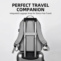 Sac à dos de voyage en denim imperméable 20L avec doublure en polyester, harnais rembourré, unisexe, style urbain, pour étudiants et professionnels, personnalisable